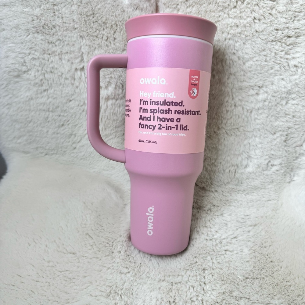 Owala Rosy Dreams Whole Foods Exclusive 40oz Tumbler Water Bottle Pink NWT